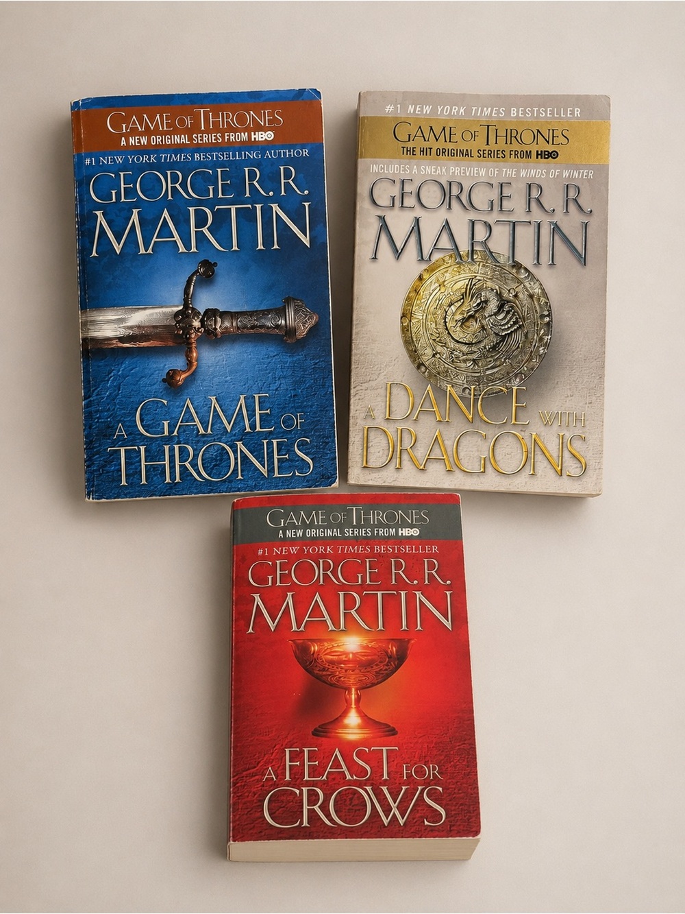 George R. R. Martin Set of 3 Game of Thrones Books